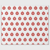 Kerstbalkpapier Cadeaupapier (Vlak)