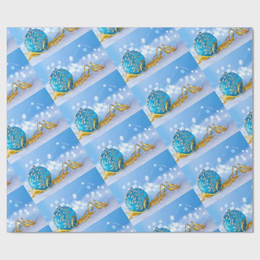 Kerstbalkpapier Cadeaupapier (Vlak)