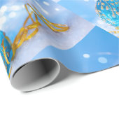 Kerstbalkpapier Cadeaupapier (Rol Hoek)