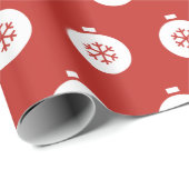 Kerstbalkpapier, rood ompakken cadeaupapier (Rol Hoek)