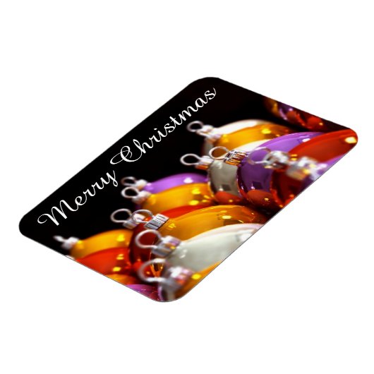 kerstballen 2 Merry Kerstmagneet Magneet (Linkerzijde)