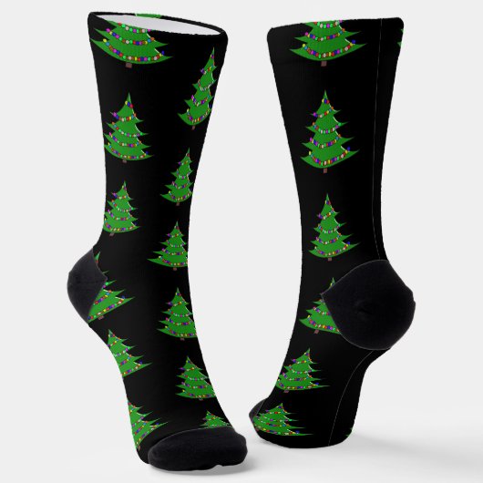 Kerstballen aan de kerstboom sokken (Gebogen)
