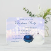 Kerstballen, Bedrijfs Kerstfeest Kaart (Staand voorkant)