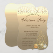 Kerstballen, Bedrijfs Kerstfeest Kaart (Voorkant / Achterkant)