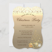 Kerstballen, Bedrijfs Kerstfeest Kaart (Voorkant)