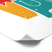 Kerstballen: besneeuwde  Set. Poster (Hoek)