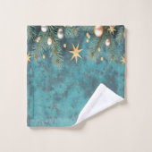 kerstballen  bijkantoren stars bad handdoek (Wasdoekje)