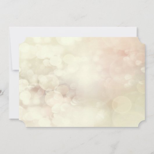 Kerstballen, Bokeh, Santa Hat Corporate Party Kaart (Achterkant)