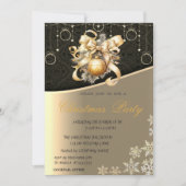 Kerstballen, Bow Corporate Christmas Party Kaart (Voorkant)