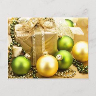 Kerstballen briefkaart
