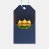Kerstballen Dennentakken Feestdagen Cadeaulabel (Achterkant)