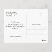 Kerstballen dit seizoen briefkaart (Achterkant)