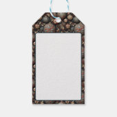 Kerstballen en bloemen,  barokkunst cadeaulabel (Achterkant)