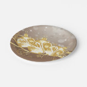 kerstballen en Borden voor kerstpapier Papieren Bordje (Gekanteld)