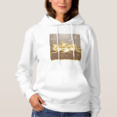 Kerstballen en eenmansmannen hoodie (Voorkant)