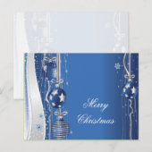 Kerstballen en linten Briefkaart (Voorkant / Achterkant)