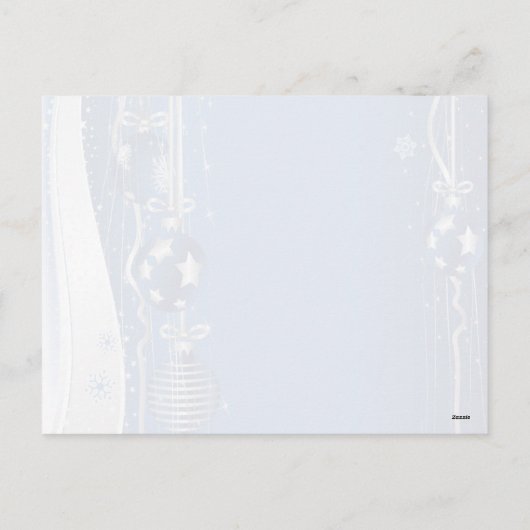 Kerstballen en linten Briefkaart (Achterkant)