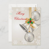 Kerstballen en Ornamenten Briefkaart (Voorkant / Achterkant)