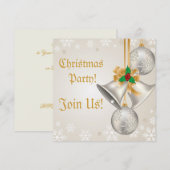 Kerstballen en Ornamenten Uitnodiging (Voorkant / Achterkant)