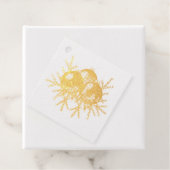 Kerstballen en twijgen bedankjes labels (Met doos)