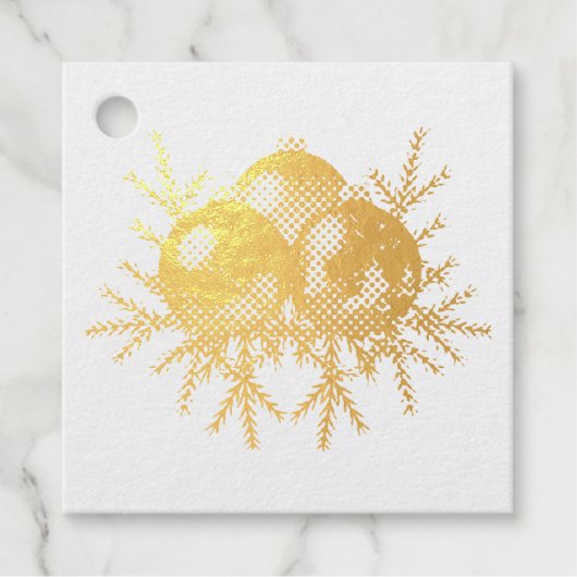 Kerstballen en twijgen bedankjes labels (Voorkant)
