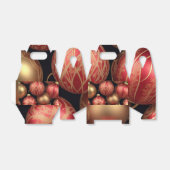 Kerstballen Favor Box Bedankdoosjes (Uitgevouwen)