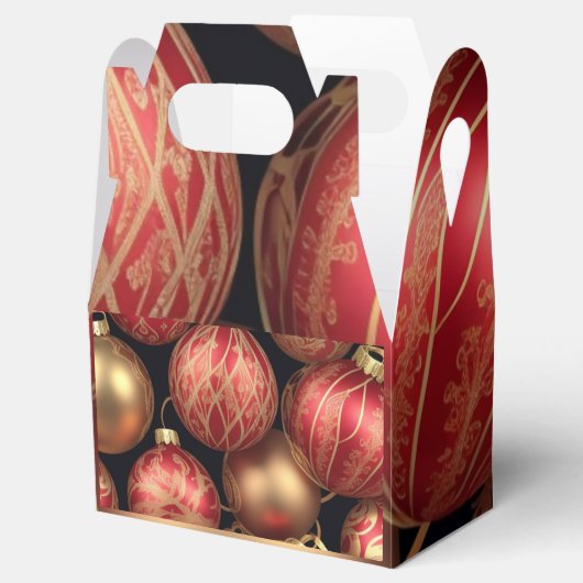 Kerstballen Favor Box Bedankdoosjes (Geopend)