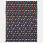 Kerstballen Fleece Deken (Voorkant)