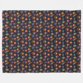 Kerstballen Fleece Deken (Voorkant (Horizontaal))