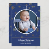 Kerstballen Foto Kerstkaart (Voorkant / Achterkant)