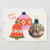 Kerstballen Fotokaart  Kaart (Voorkant)