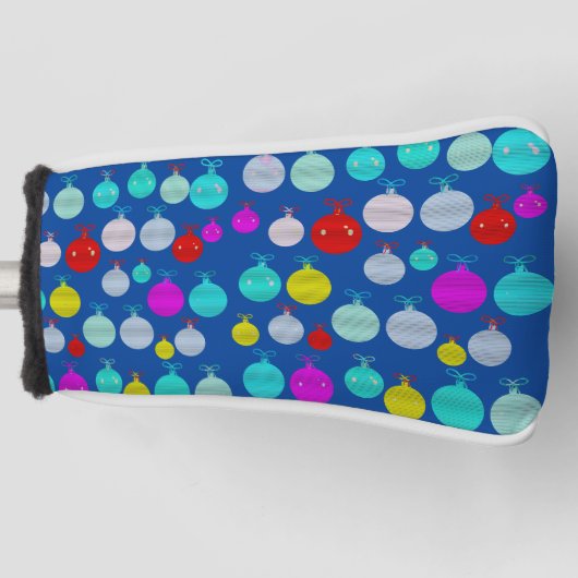 Kerstballen Golfheadcover (Voorkant)