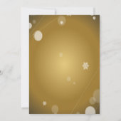 Kerstballen, Gouden Boog, BedrijfsKerstfeest Kaart (Achterkant)