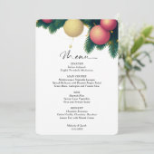 Kerstballen Huwelijksmenu Menu (Staand voorkant)