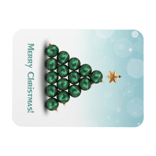 kerstballen in de vorm van bomen magneet (Horizontaal)