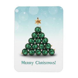 kerstballen in de vorm van bomen magneet