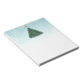 kerstballen in de vorm van bomen notitieblok (Schuin)