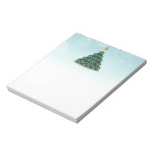 kerstballen in de vorm van bomen notitieblok (Linkerzijde)