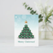 Kerstballen in het Briefkaart van de Vormen van de (Staand voorkant)