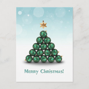 Kerstballen in het Briefkaart van de Vormen van de