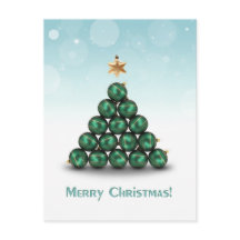 Kerstballen in het Briefkaart van de Vormen van de