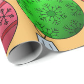 kerstballen-inpakpapier cadeaupapier (Rol Hoek)