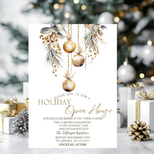Kerstballen Kerst Open Huis Kaart
