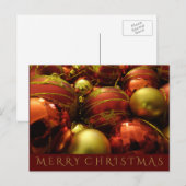 Kerstballen Kerstkaart Feestdagenkaart (Voorkant / Achterkant)