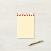 Kerstballen & kerstzang vogels post-it® notes (Op bureau)