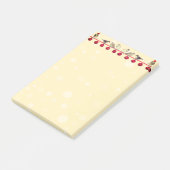 Kerstballen & kerstzangvogels post-it® notes (Schuin)