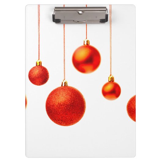 kerstballen klembord (Voorkant)