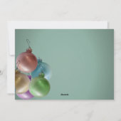 Kerstballen Kleurrijke Foto Platte Kaart (Achterkant)
