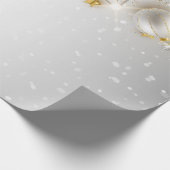 Kerstballen, Koord lichten, Snowflakes, Vakantie Cadeaupapier (Hoek)