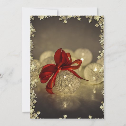 Kerstballen, Koord met kerstmis Company Kaart (Achterkant)